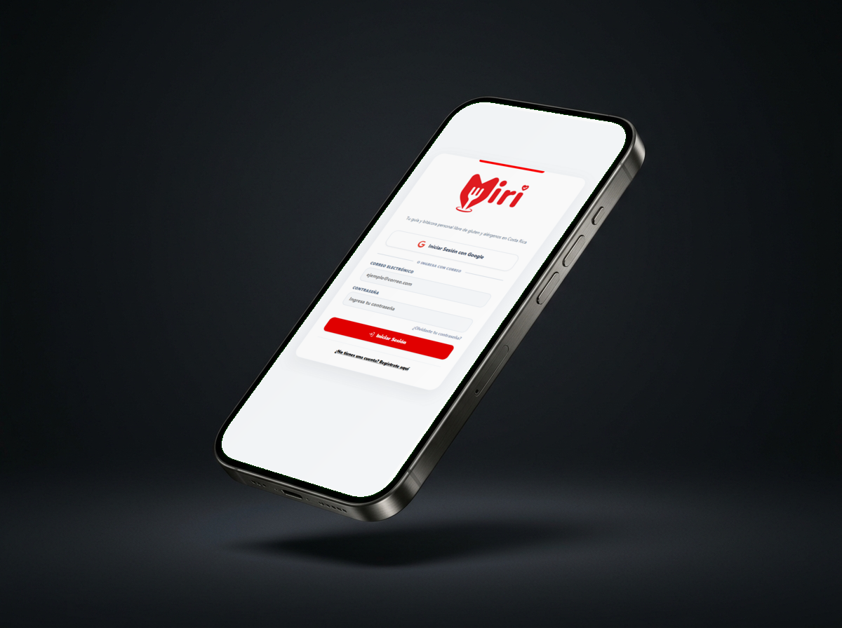 App de Directorio Sin Gluten - Miri